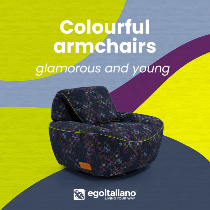 egomag egoitaliano Modern Colourful Armchair: The Exclusive Design by Egoitaliano