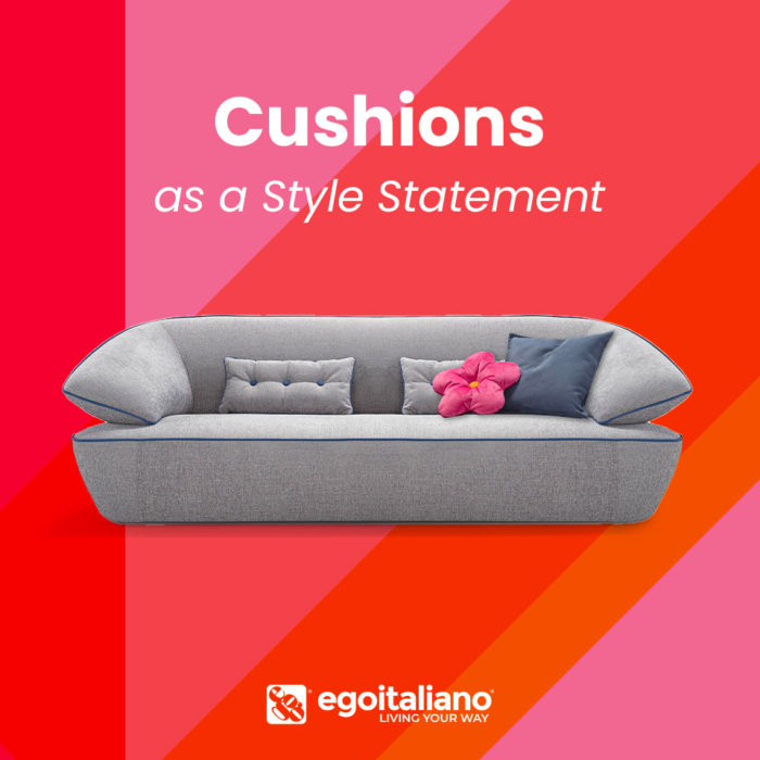 egomag egoitaliano Colourful and Modern Furnishing Complements: Cushions as a Style Statement